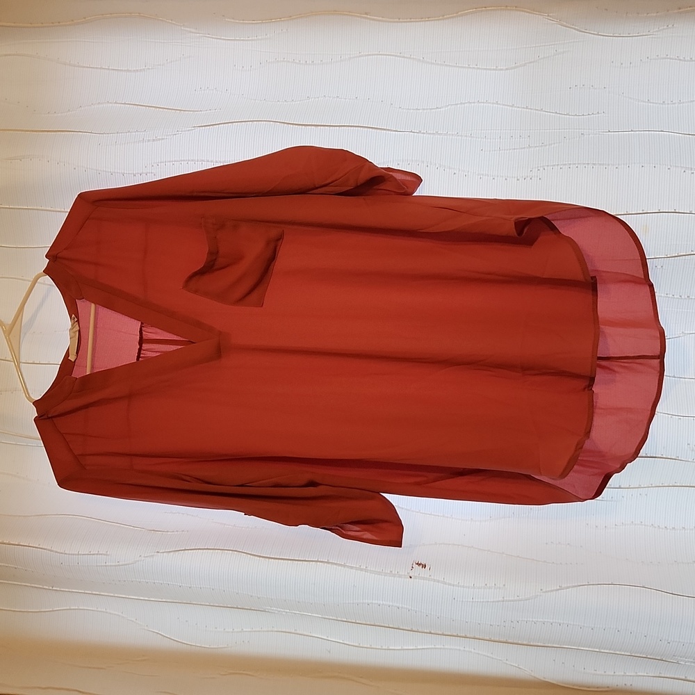 EUC Tunic top. Sheer, long, great with leggings.